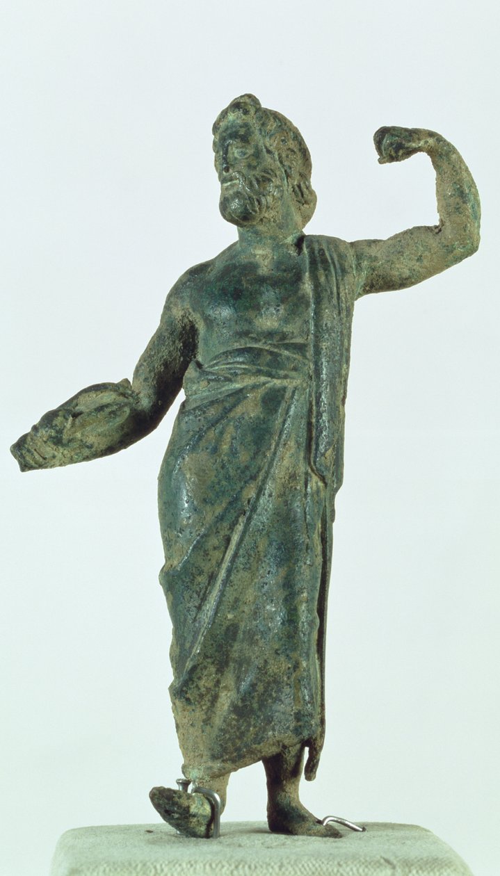Shami figürü, muhtemelen Zeus veya Poseidon, İran (bronz) Nehavand (Laodikeia olarak bilinir) kentindeki yıkık tapınaktan kurtarıldı by Parthian School