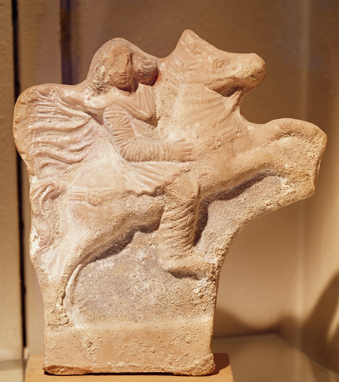 Part atlı heykeli (pişmiş toprak) by Parthian School