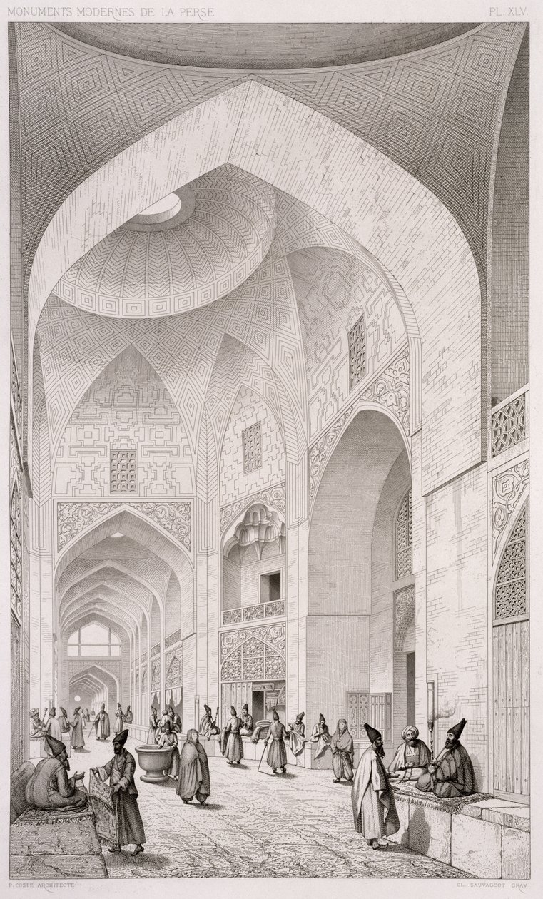 Claude Sauvageot (1832-85) tarafından oyulmuş İran