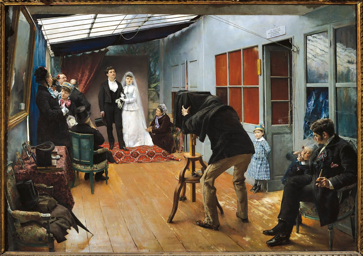 Fotoğrafçıda Düğün by Pascal Adolphe Jean Dagnan Bouveret