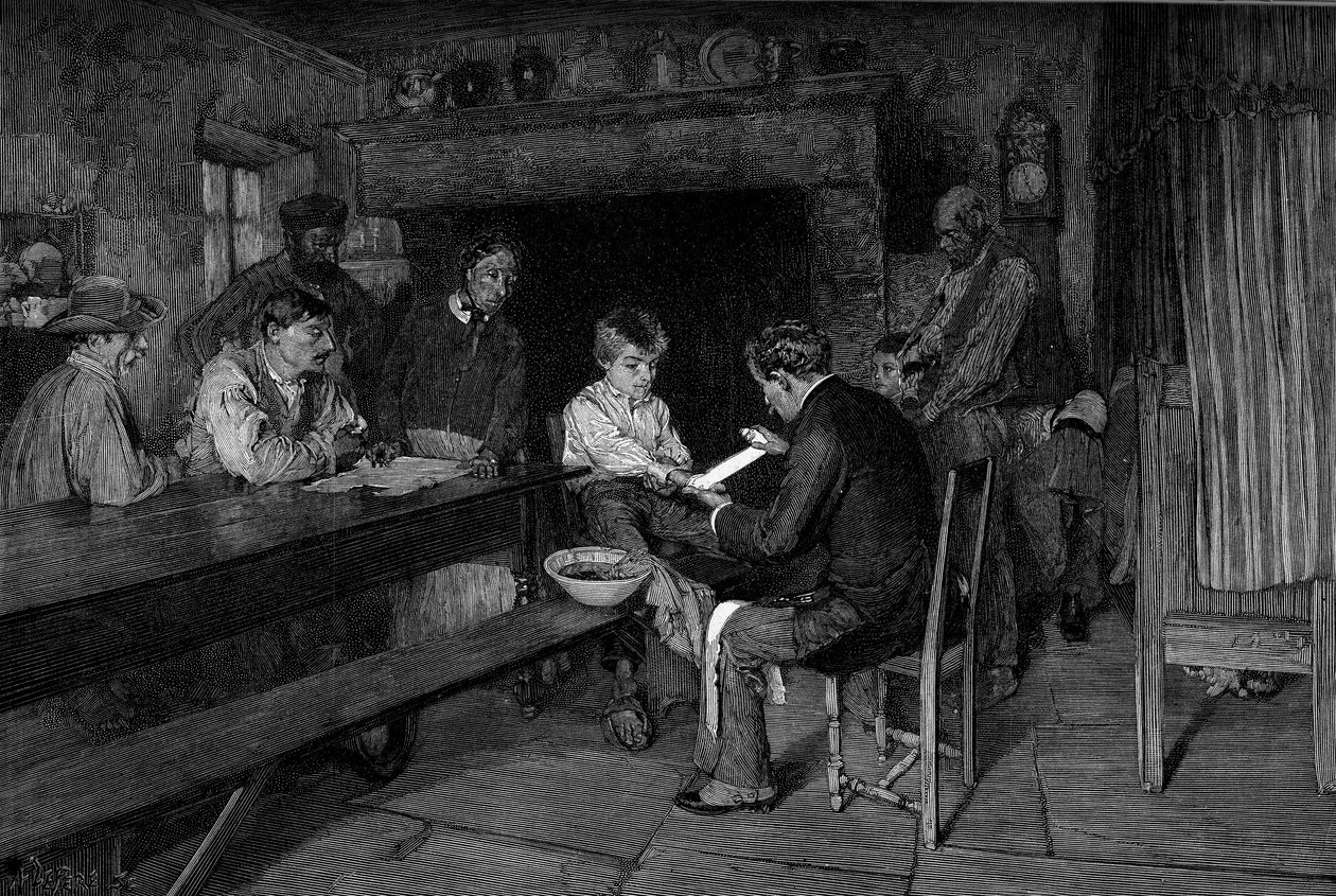 Kaza (1879): Bir doktor genç bir köylünün yarasını iyileştiriyor. Pascal Dagnan-Bouveret