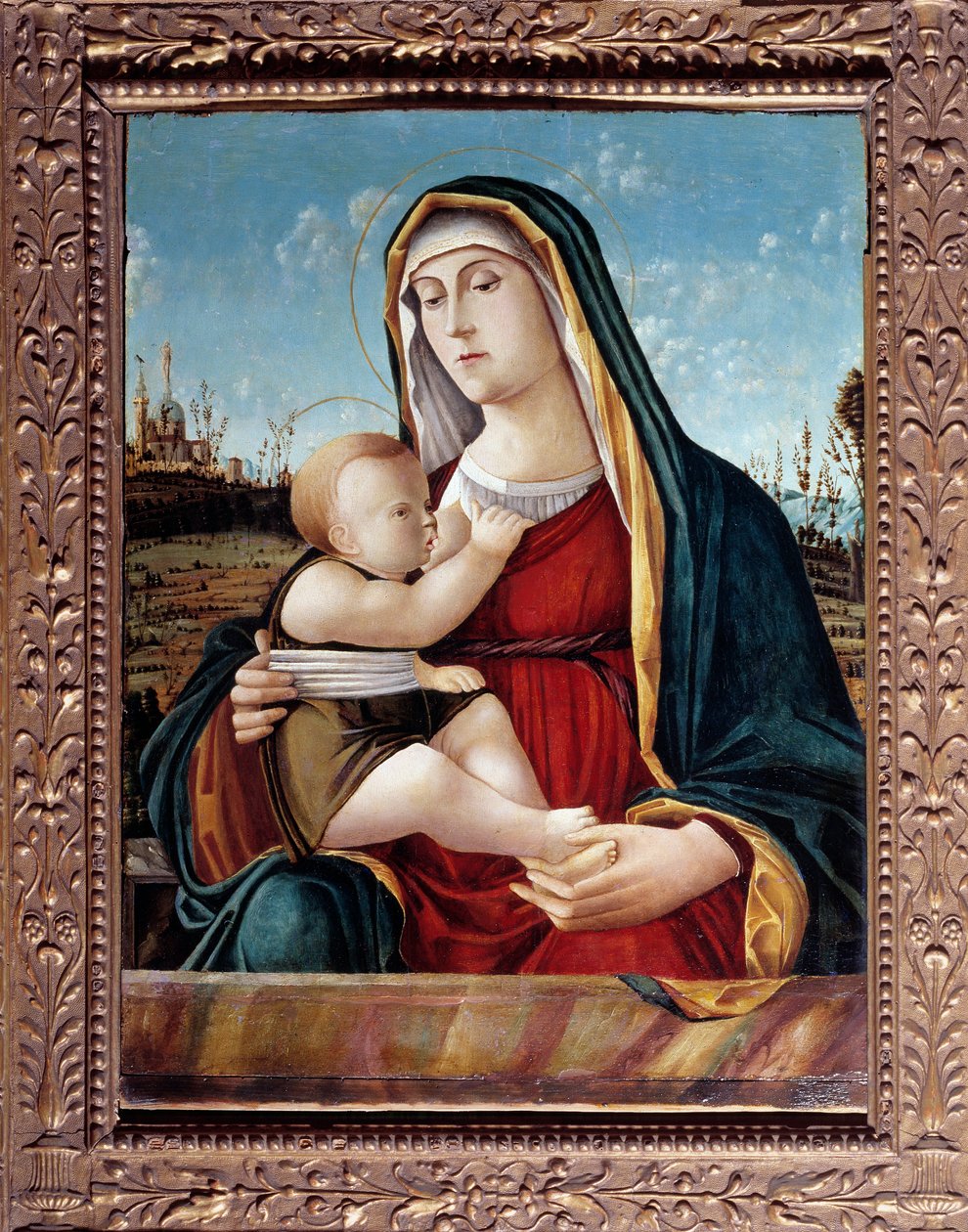 Madonna del Latte (resim, c.1496-1504) by Pasqualina da Venezia