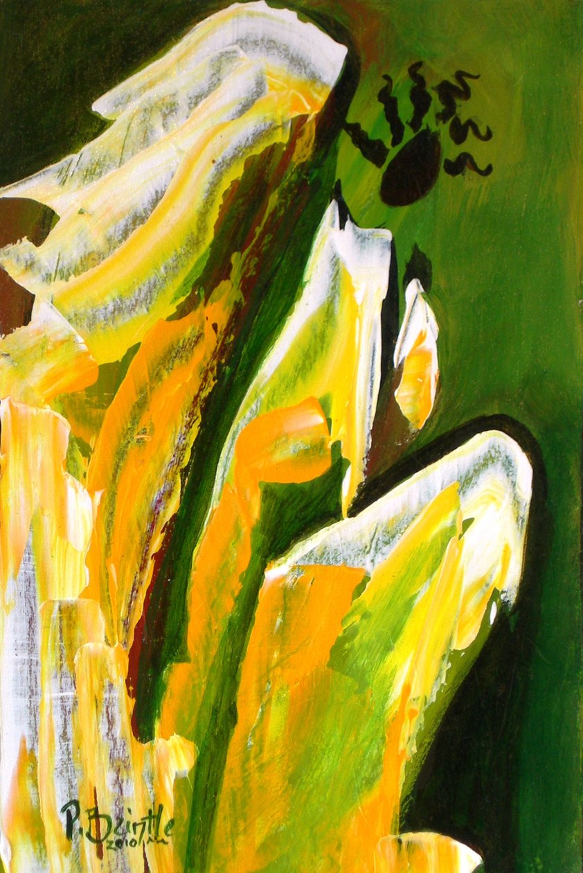 Hürmet Meleği, 2010 (ahşap üzerine akrilik) by Patricia Brintle