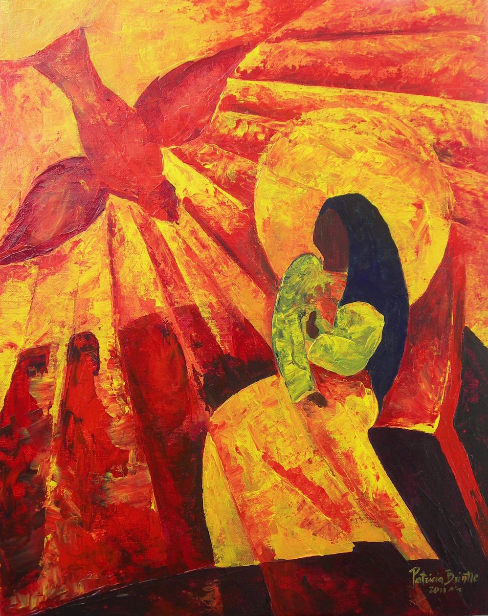 Müjde, 2011 (tuval üzerine akrilik) by Patricia Brintle
