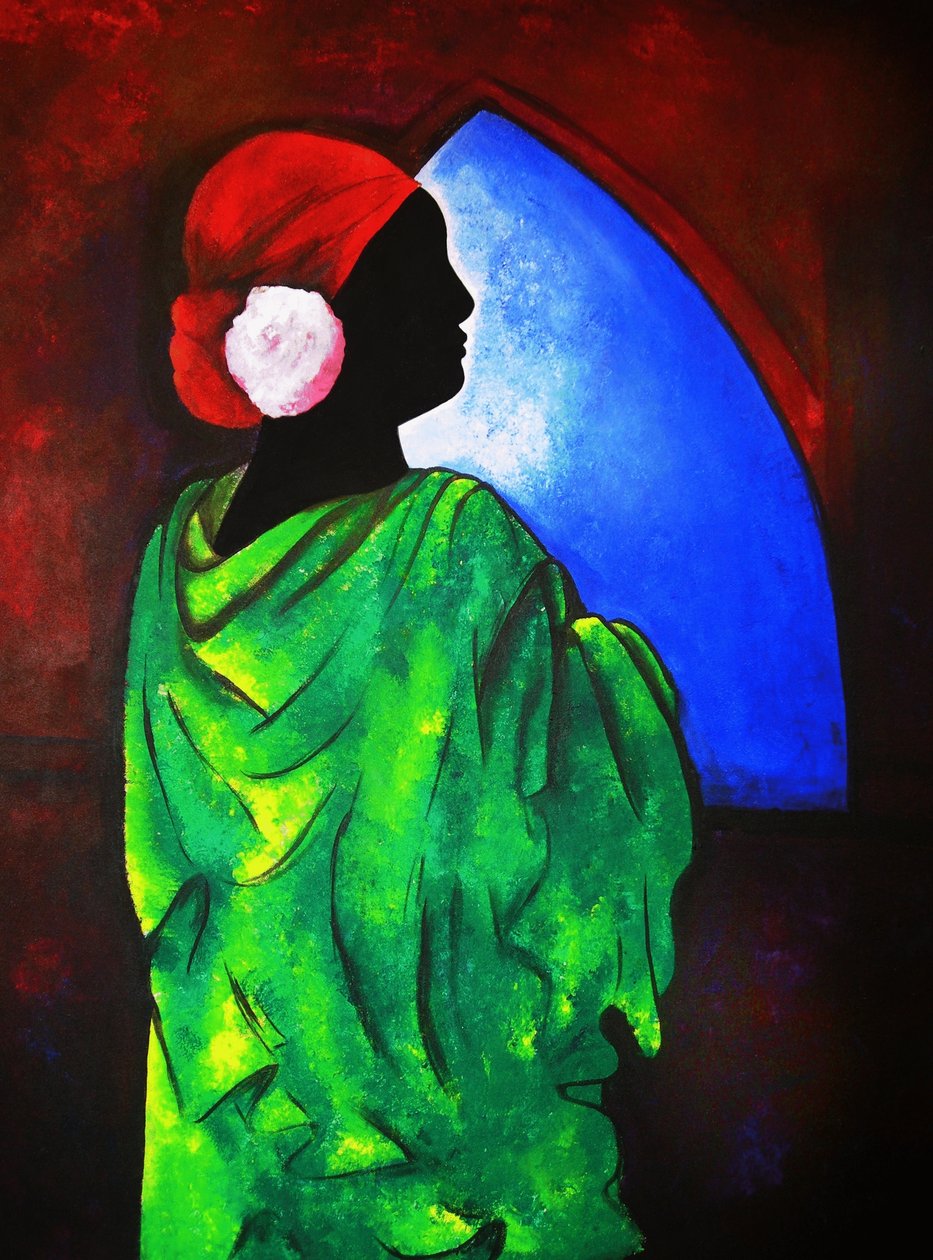 Camelia Rose, 2008 (tuval üzerine akrilik) by Patricia Brintle