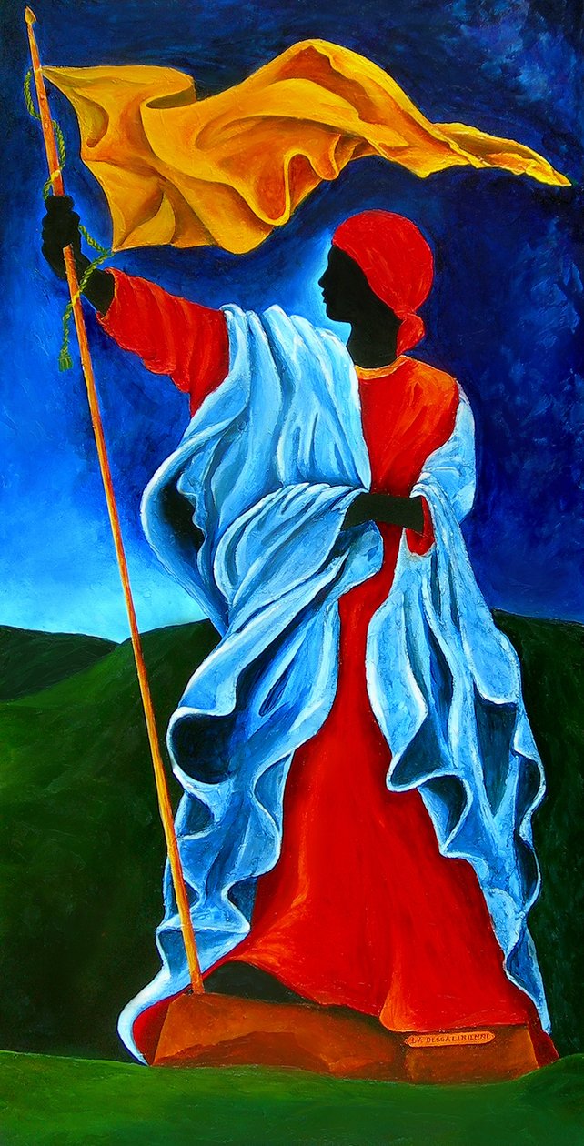 La Dessalinienne, 2009 (tuval üzerine akrilik) by Patricia Brintle