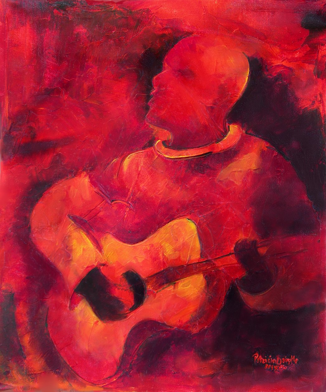 Müzikal Ambiyans, 2009, (tuval üzerine akrilik) by Patricia Brintle