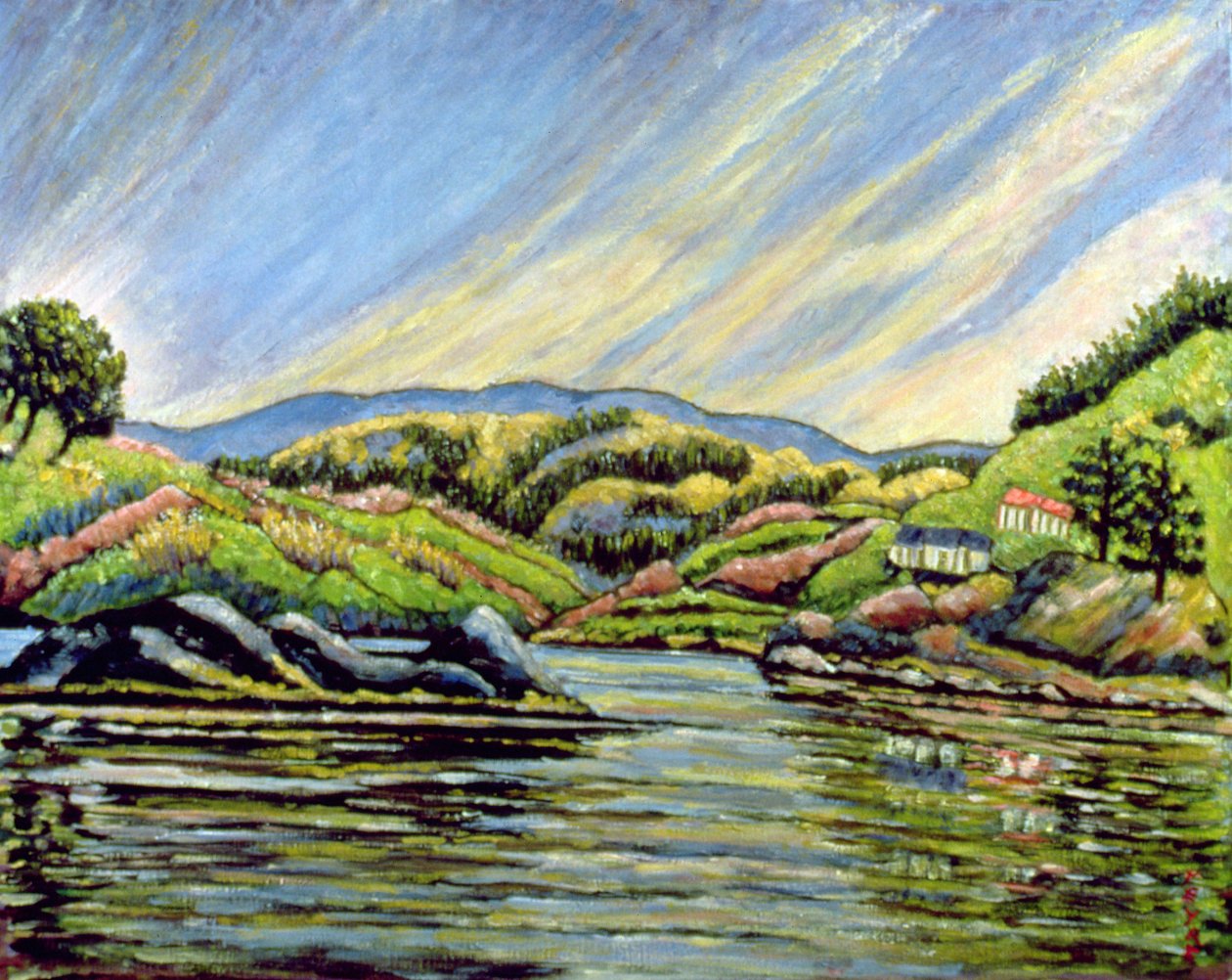 Yağmurdan Sonra, Badeck (keten üzerine yağ) by Patricia Contemporary Artist Eyre