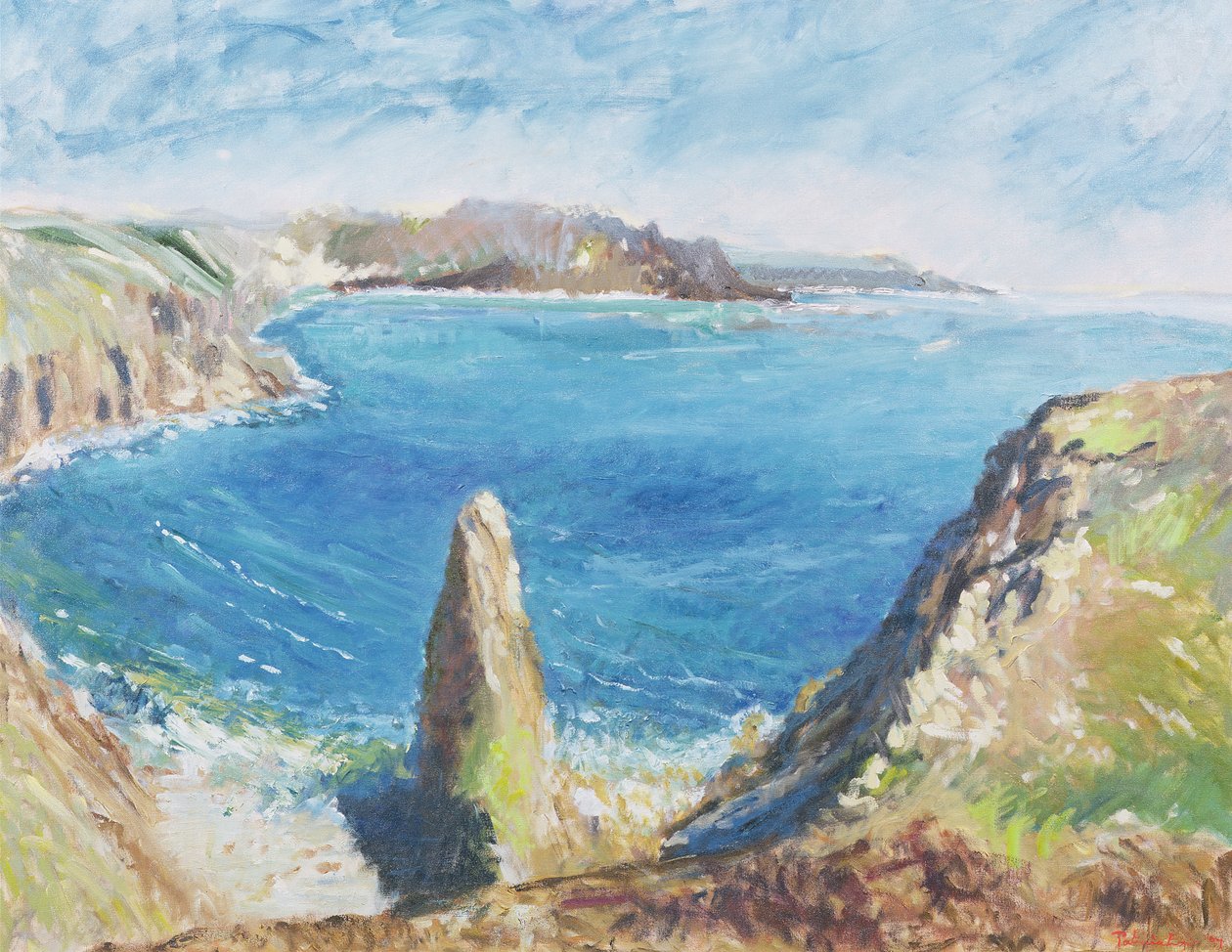Chisel Rock Bay, 1997 (kağıt üzerine wc ve guaj) by Patricia Espir