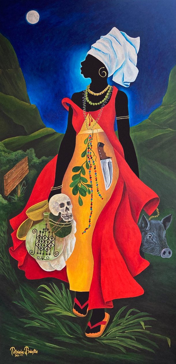 Cecile Fatiman, 2021 (tuval üzerine akrilik) by Patricia Brintle