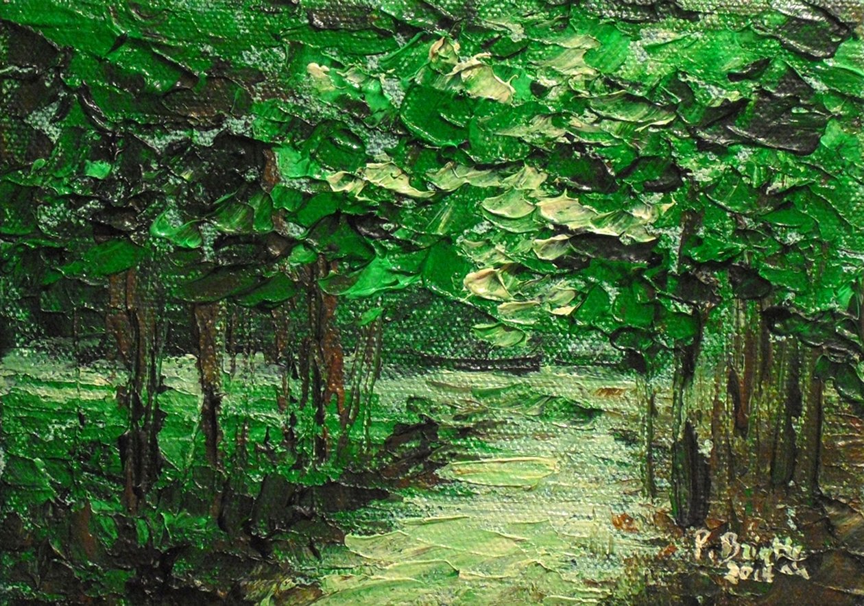 Ağaçlar konuşabilseydi, 2014 (tuval üzerine akrilik) by Patricia Brintle