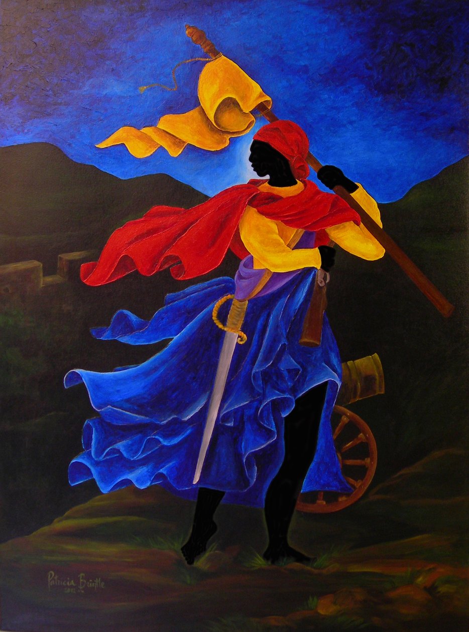 Marie Jeanne Lamartiniere, 2012 (tuval üzerine akrilik) by Patricia Brintle
