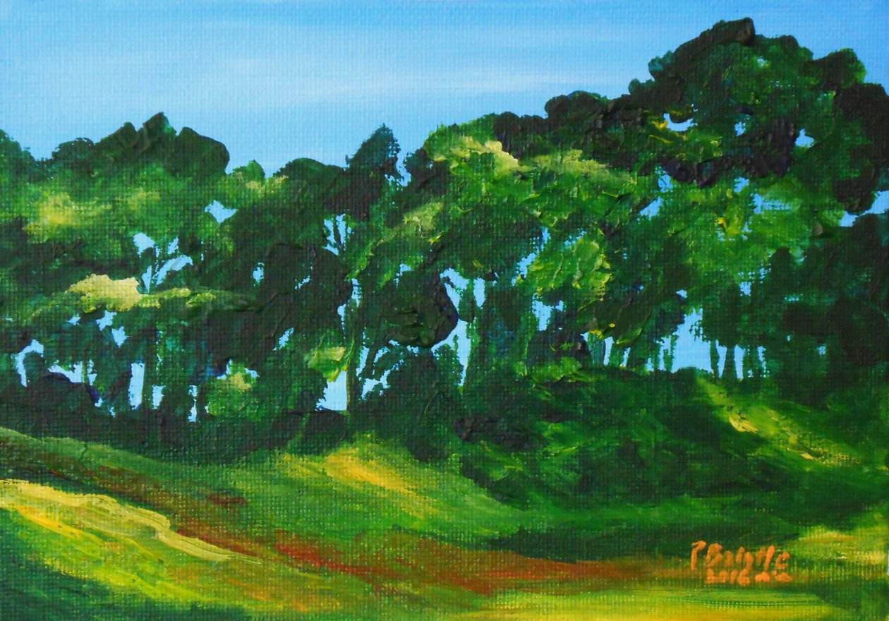 Soubois in Marmelade, 2016 (sanatçı panosunda akrilik) by Patricia Brintle