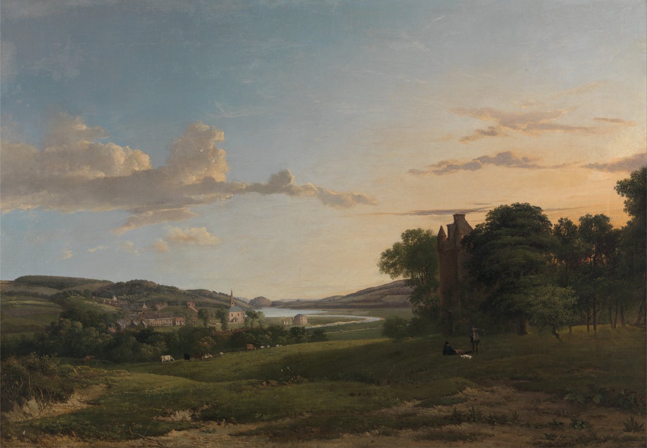 Uzakta Cessford ve Caverton Köyü, Roxboroughshire