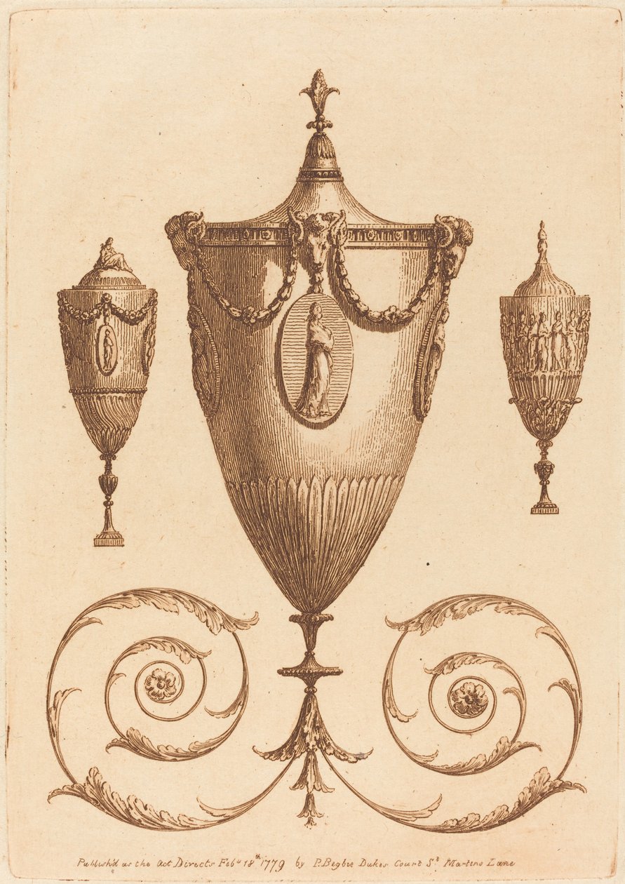 Biri Süslü Üç Klasik Vazo by Patrick Begbie