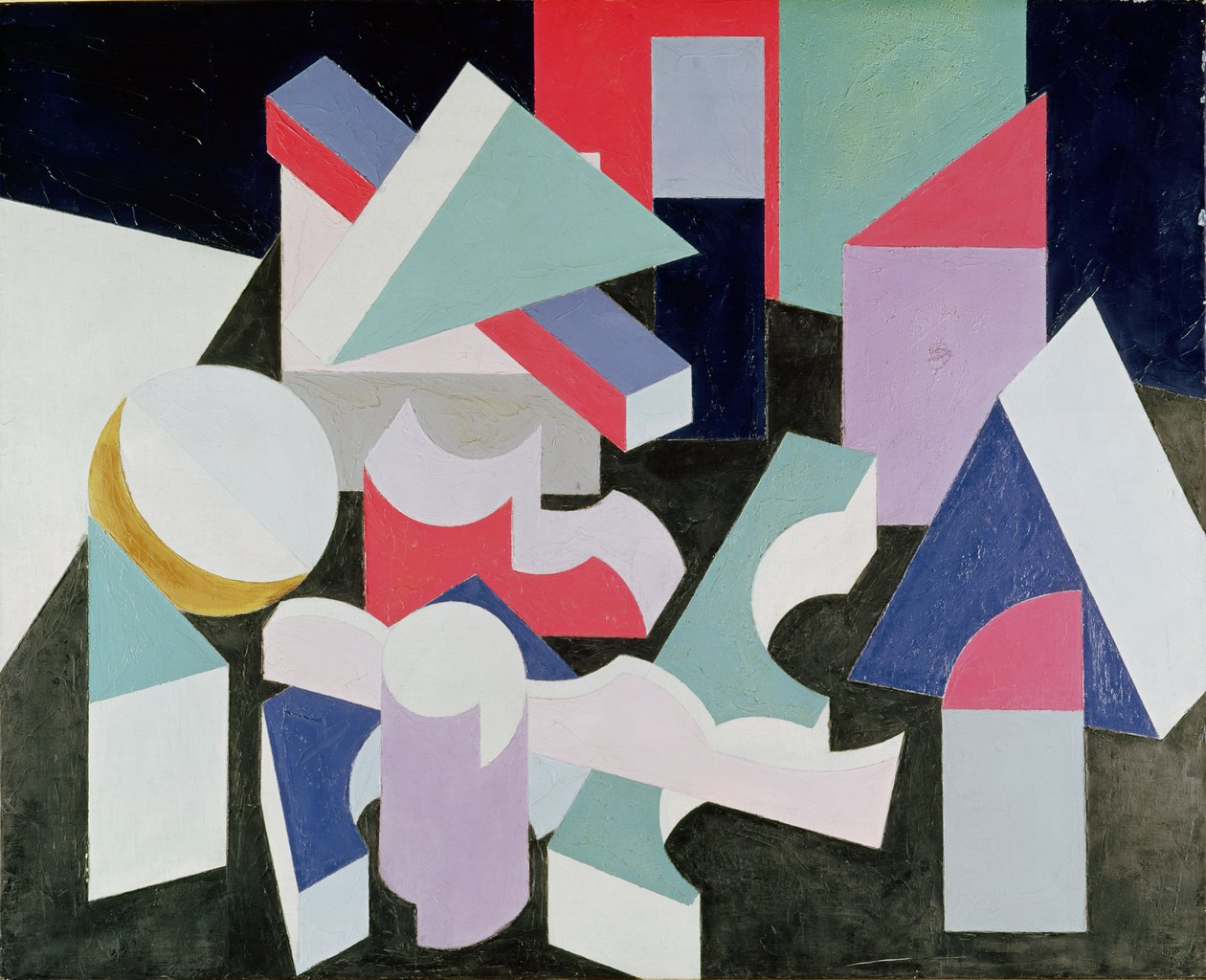 Kompozisyon, c.1923-26 (tuval üzerine yağlı boya ve pastel boya) by Patrick Henry Bruce