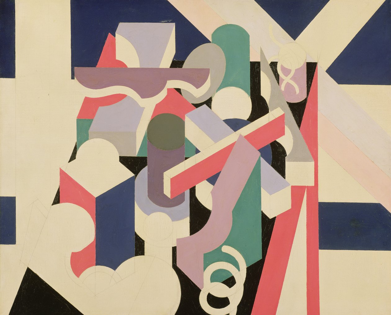 PeintureNature Morte, 1923-24 (tuval üzerine yağlı boya kalem) by Patrick Henry Bruce