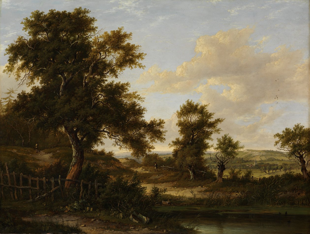 Penshurst yakınlarında, Kent, 1828. by Patrick Nasmyth
