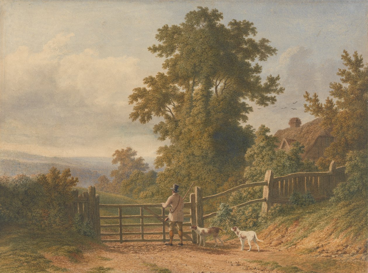 Sporcu ve Köpekleri by Patrick Nasmyth