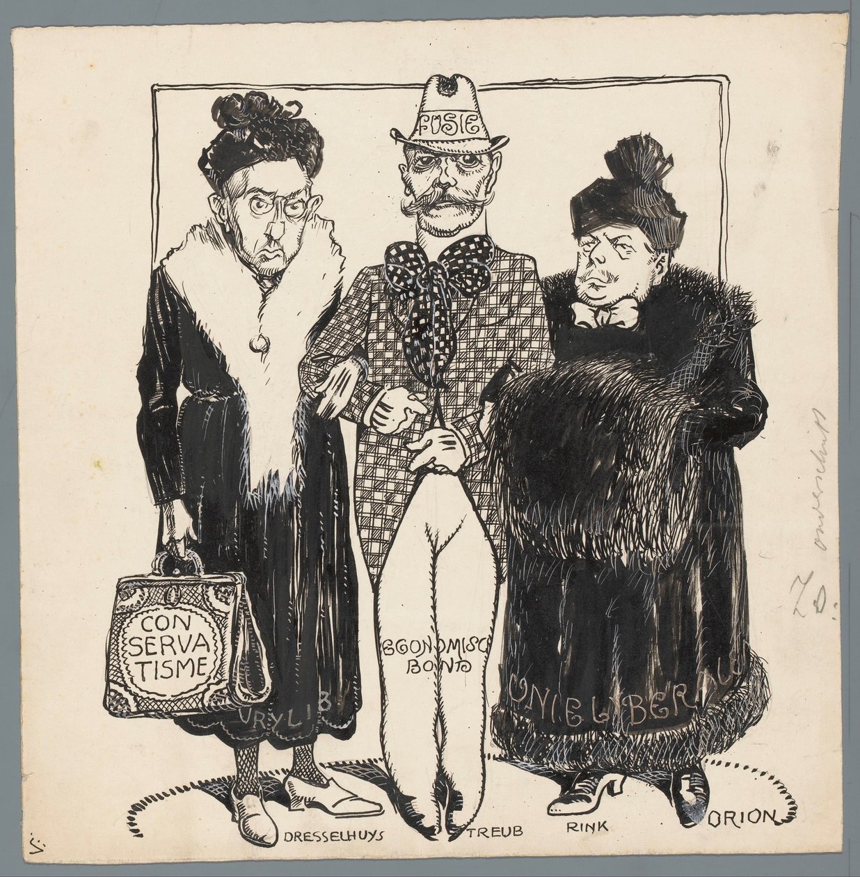 Liberal partilerin birleşmesi En Genç Füzyon (nesne üzerindeki başlık) by Patricq Kroon (signed by artist)
