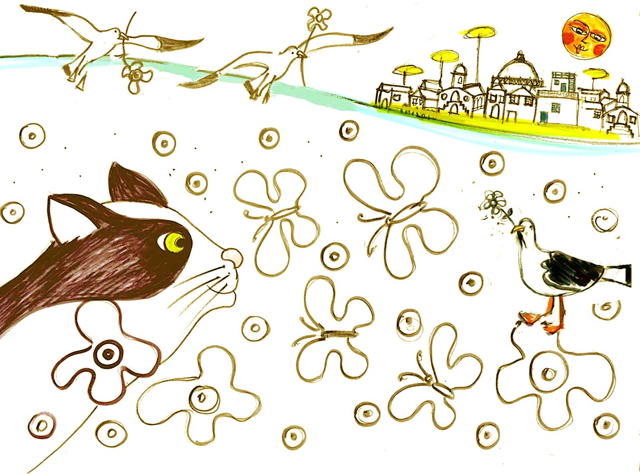 Manzara, 2021 (Kağıt üzerine mürekkep; ) by Patrizia La Porta