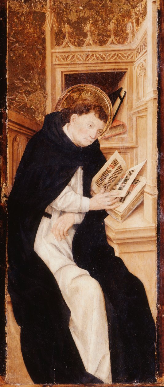 Bir Anthiphonary okuyan bir Augustine Monk by Pau Vergos