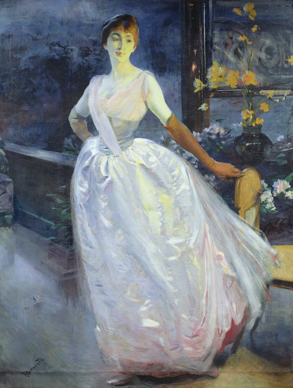 Sanatçının Karısının Portresi, Madam Roger Jourdain, 1886 dolayları by Paul Albert Besnard