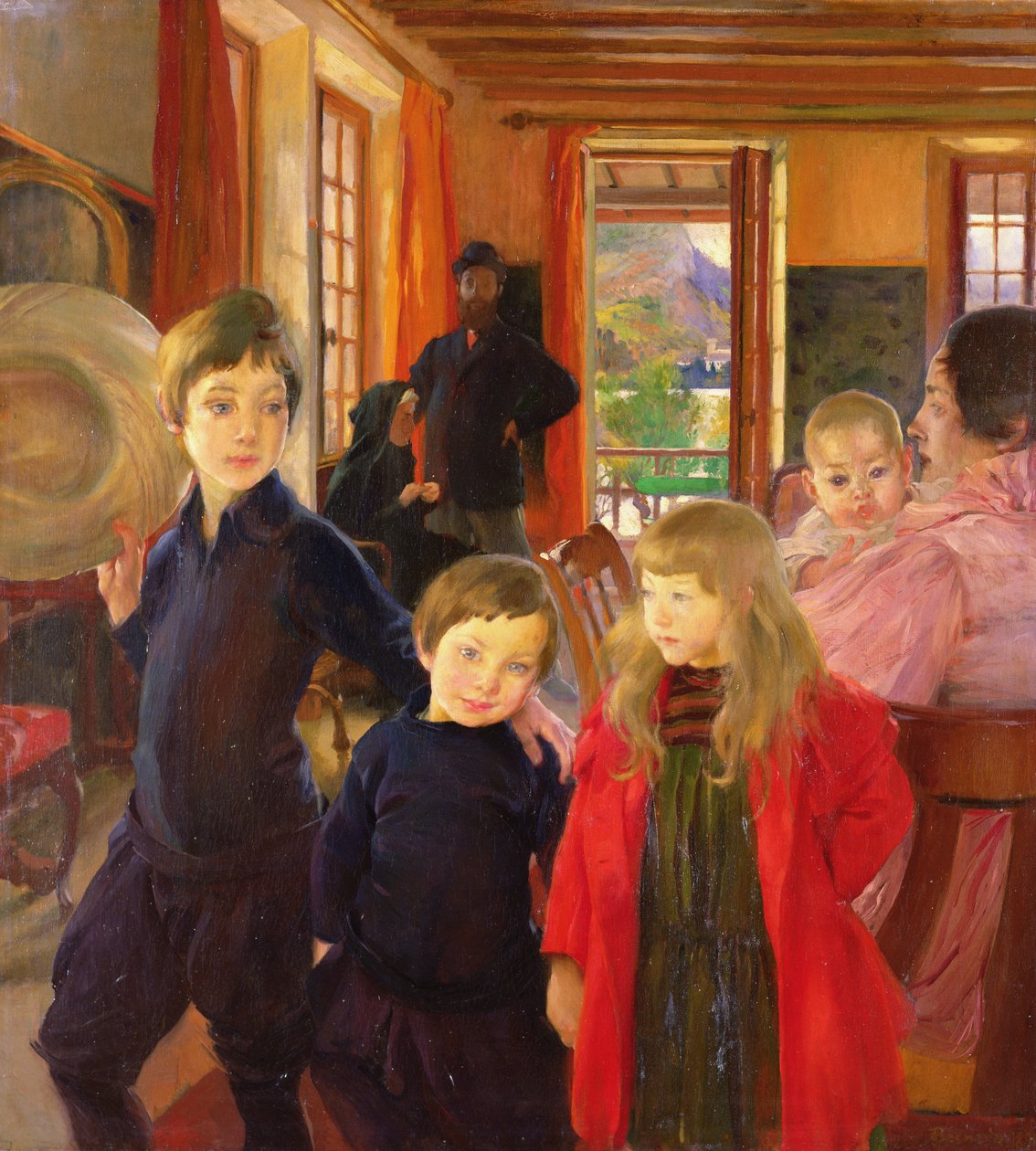 Sanatçılar Ailesi, 1890 by Paul Albert Besnard