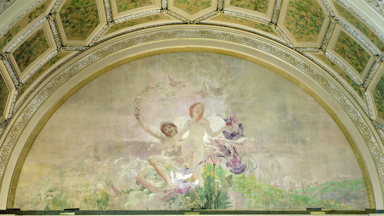 Gençlik, İnsanın Üç Çağından 1887 (duvar resmi) by Paul Albert Besnard