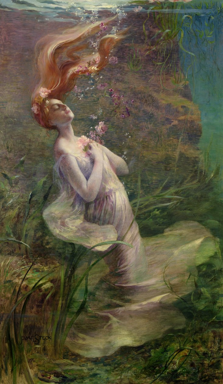 Ophelia Boğulma, 1895 by Paul Albert Steck