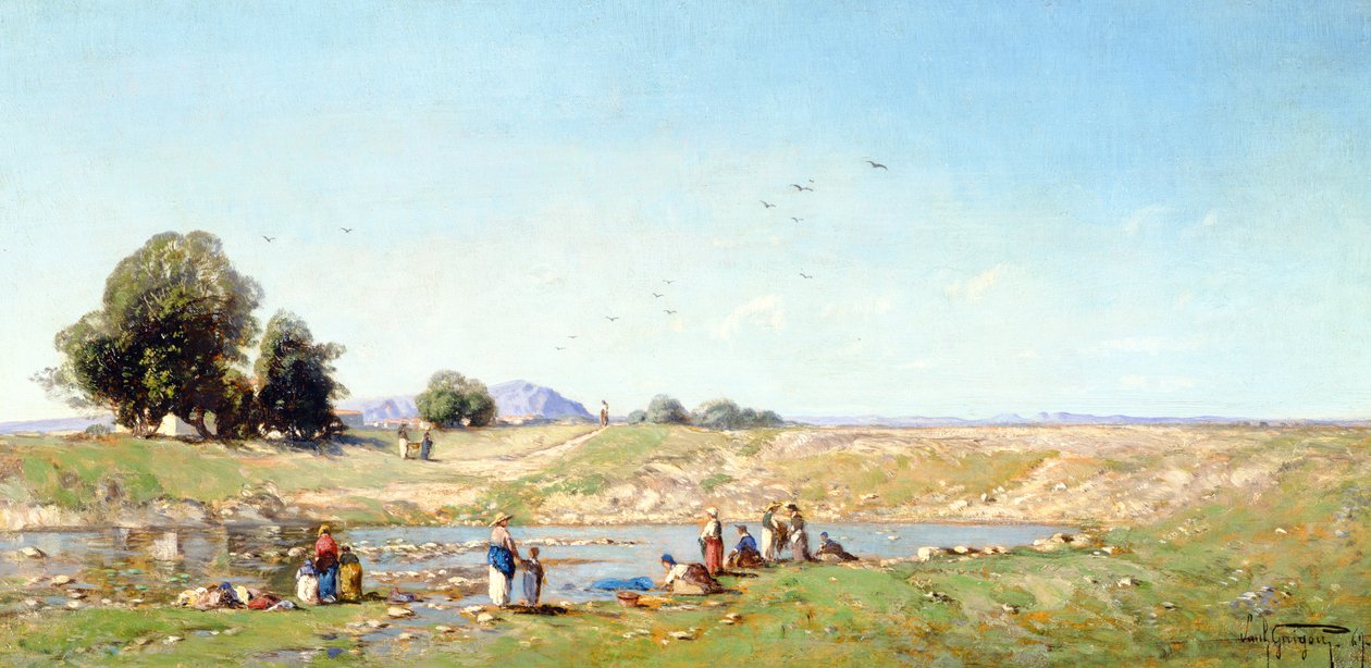 Durance Vadisi, 1867 by Paul Camille Guigou