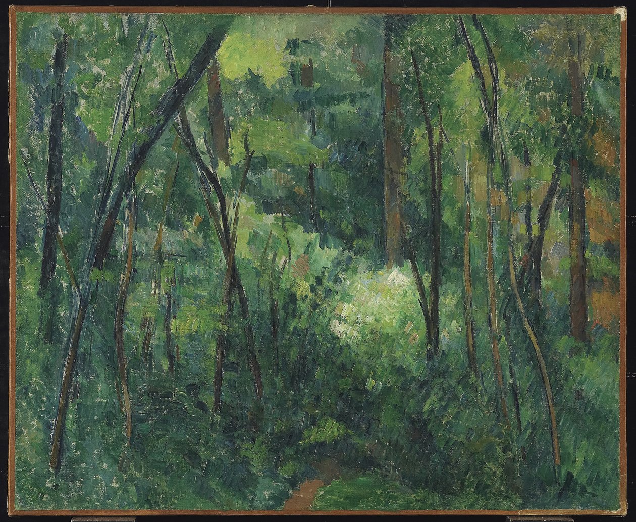 Bir ormanın içi, 1885 dolayları by Paul Cézanne