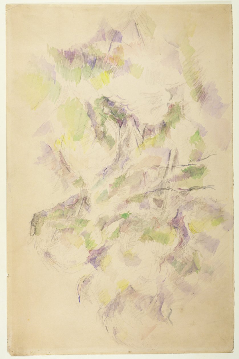Ağaç Çalışması (kalem ve wc) by Paul Cézanne