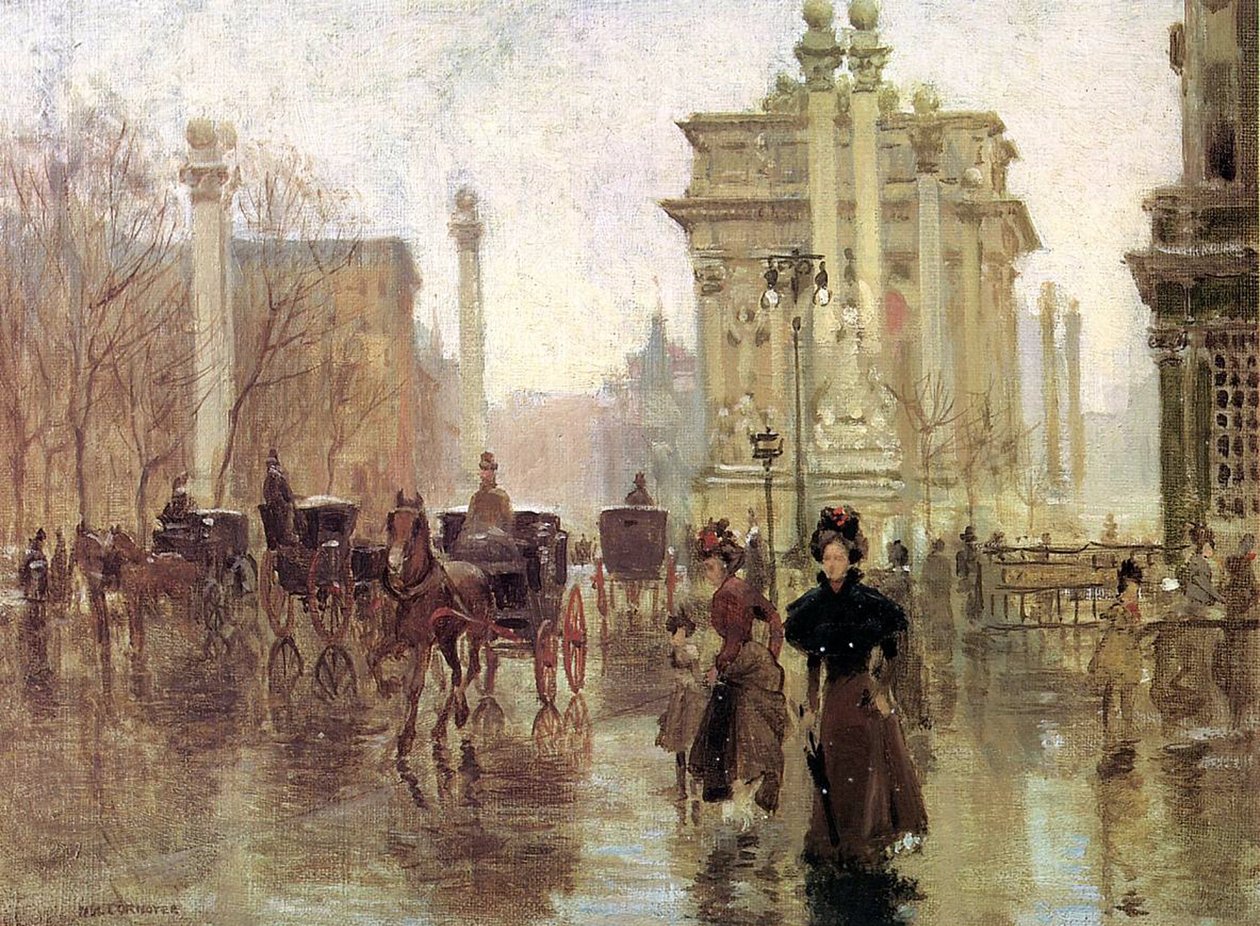 Dewey Kemeri, Madison Square Park, c.1900 by Paul Cornoyer