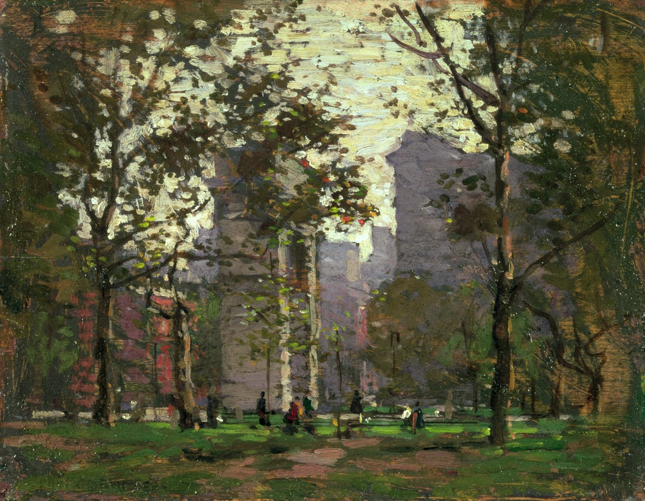 Washington Meydanı, New York by Paul Cornoyer