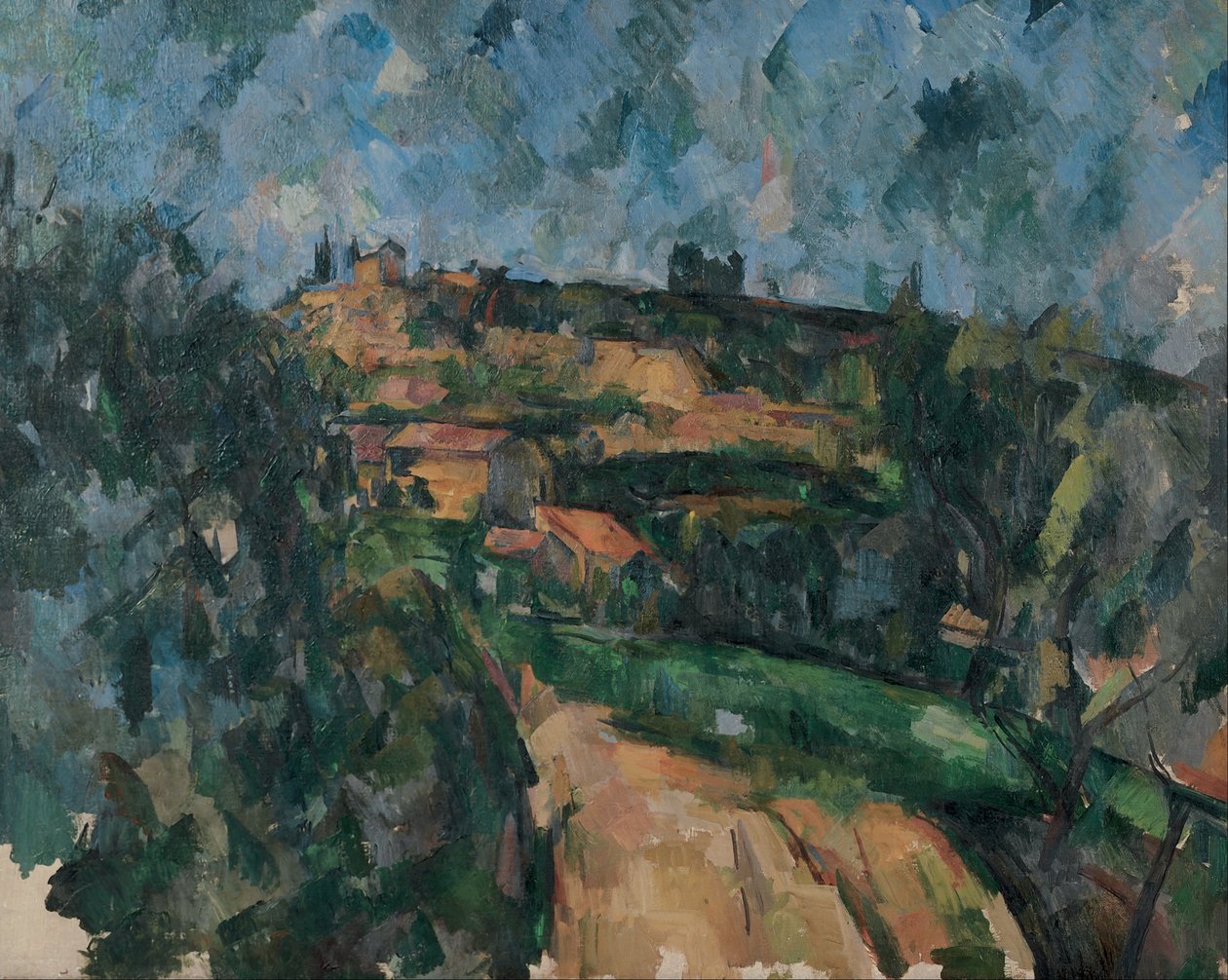 Chemin Des Lauves Tepesinde Yolun Bükülü by Paul Cézanne