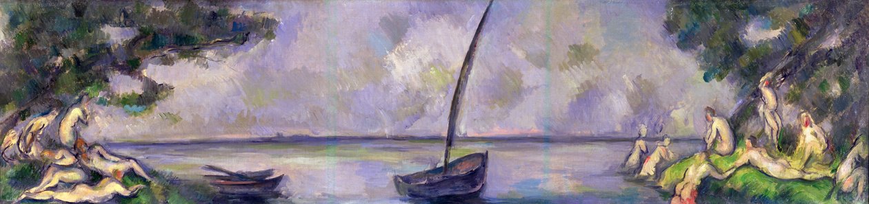 Tekne ve Yıkananlar by Paul Cézanne