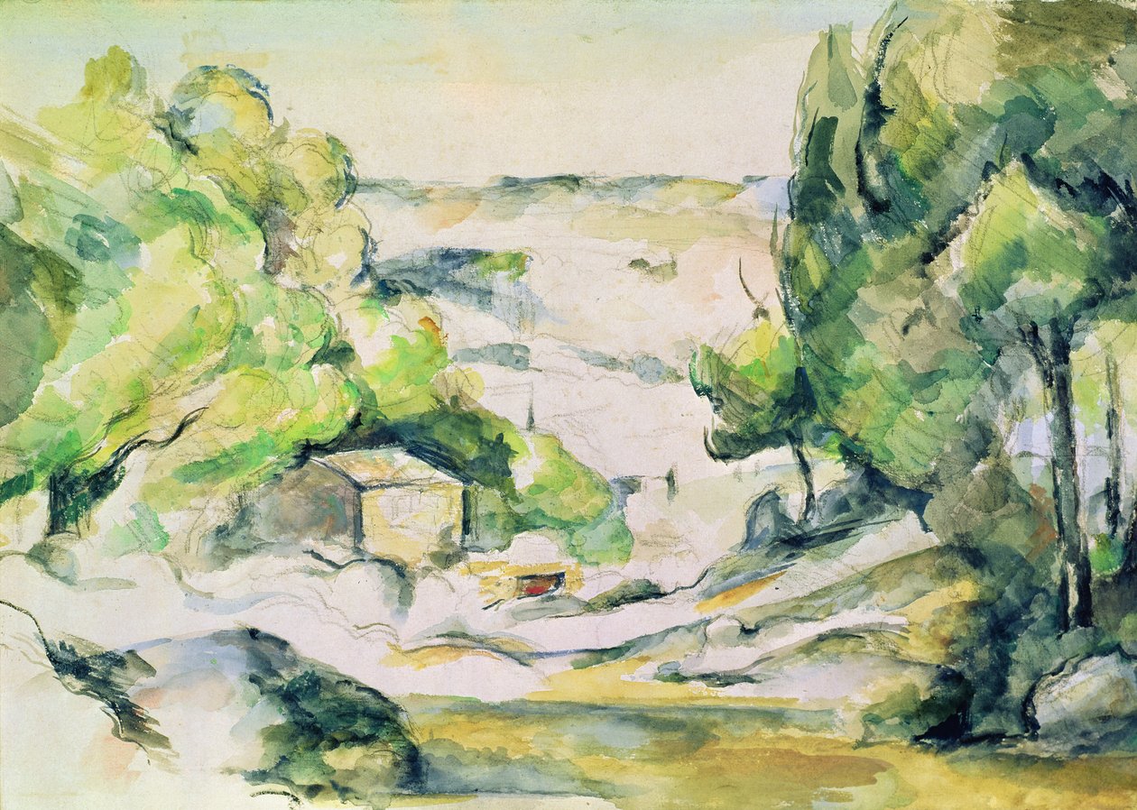 Provence kırsalı by Paul Cézanne
