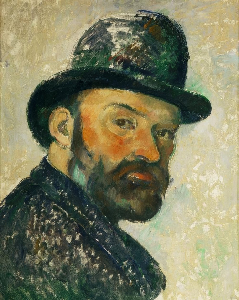 Melon şapkalı Cézanne (kroki) by Paul Cézanne