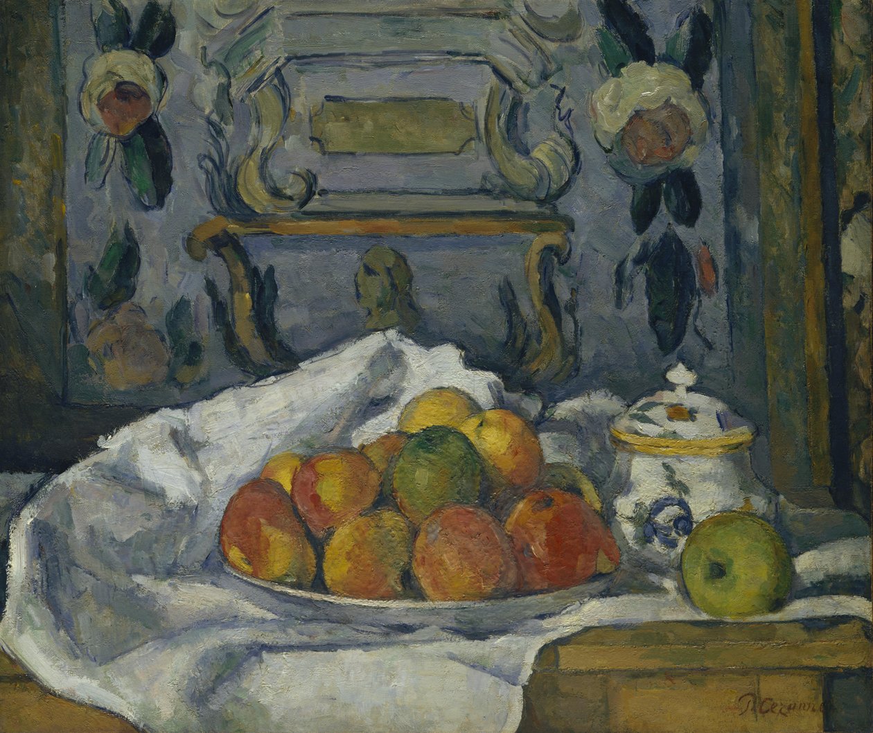 elma tabağı by Paul Cézanne