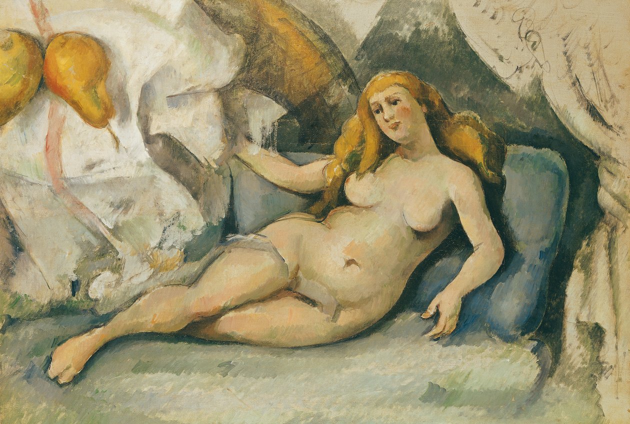 Kanepede Çıplak Kadın by Paul Cézanne