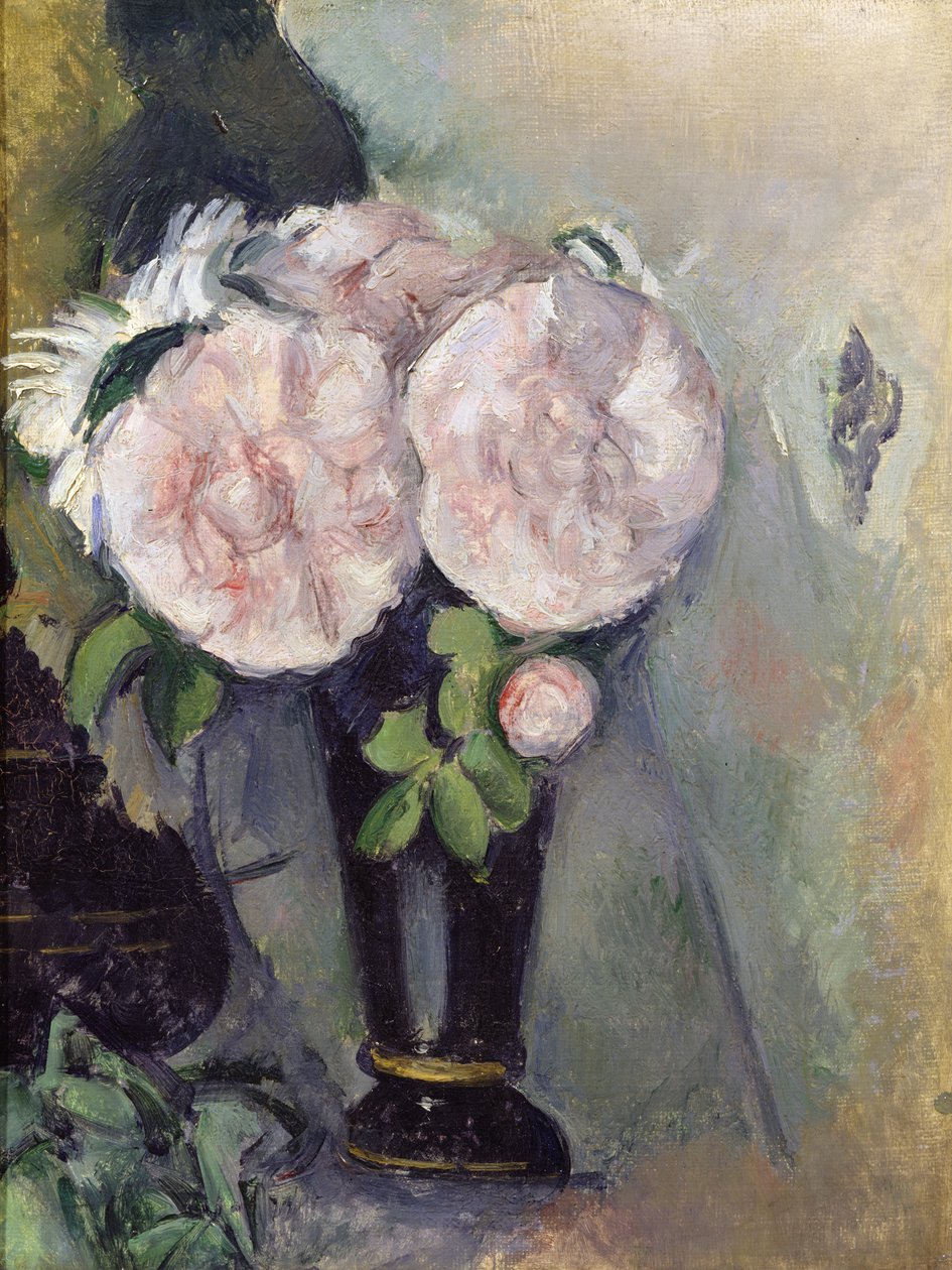 Flowers in a Blue Vase, c.1886  by Paul Cézanne
