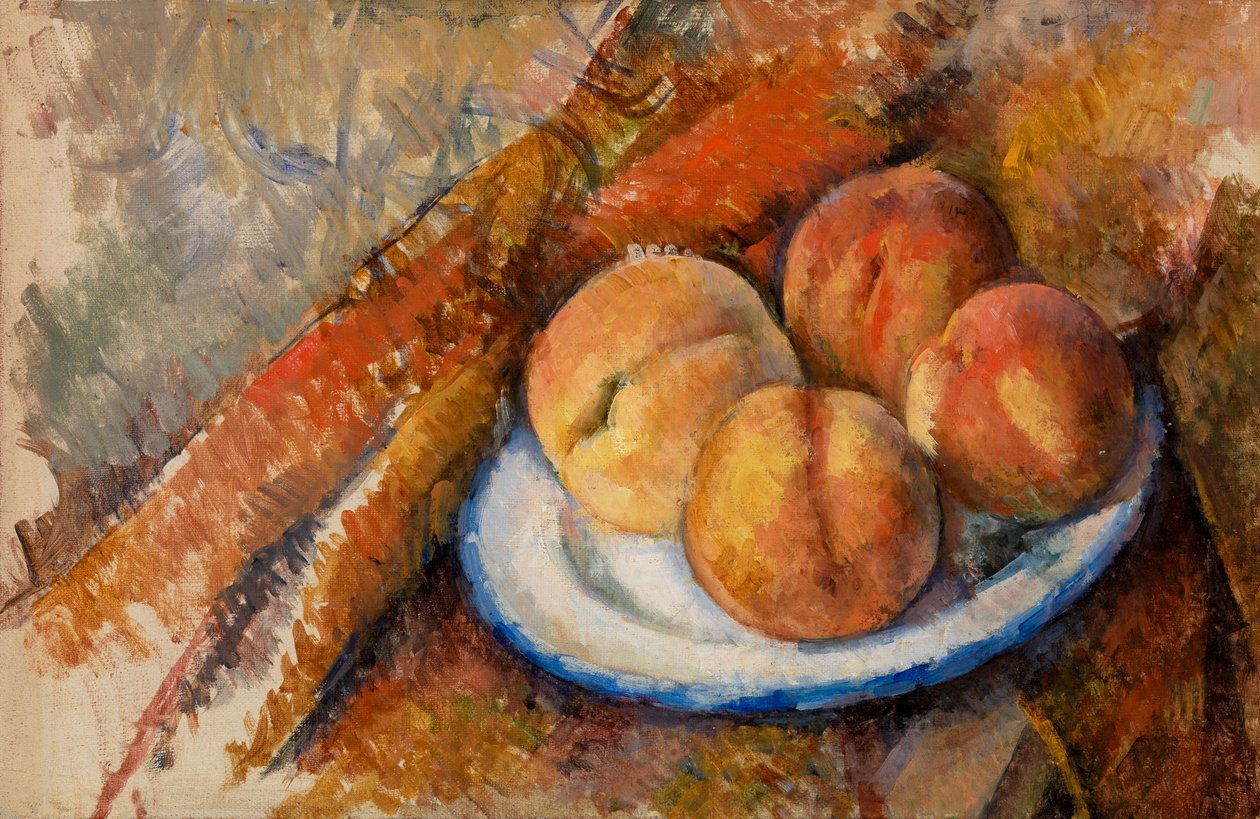 Bir Tabakta Dört Şeftali, 1890-94 by Paul Cézanne