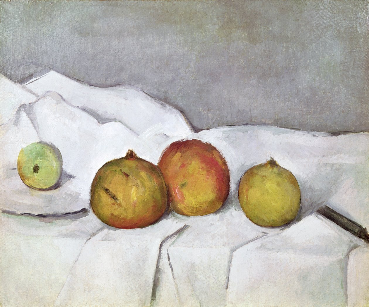 Bezdeki Meyve, 1890 dolayları by Paul Cézanne