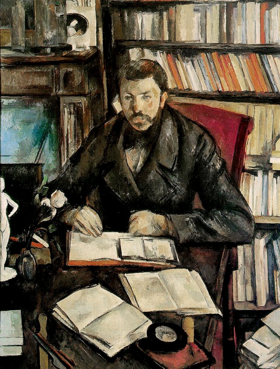 Gustave Geffroy, 1895 by Paul Cézanne