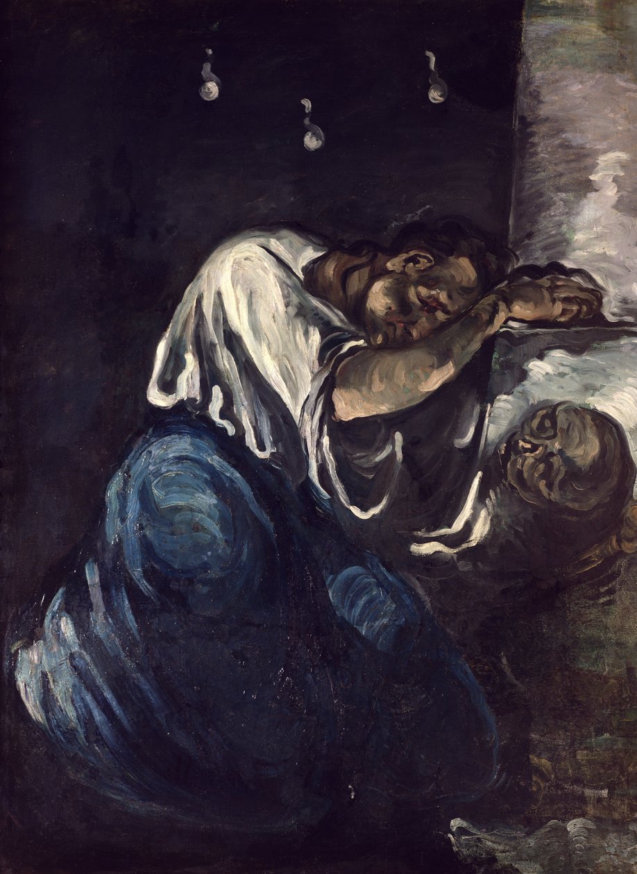La Madeleine veya La Douleur, 1869 dolayları by Paul Cézanne