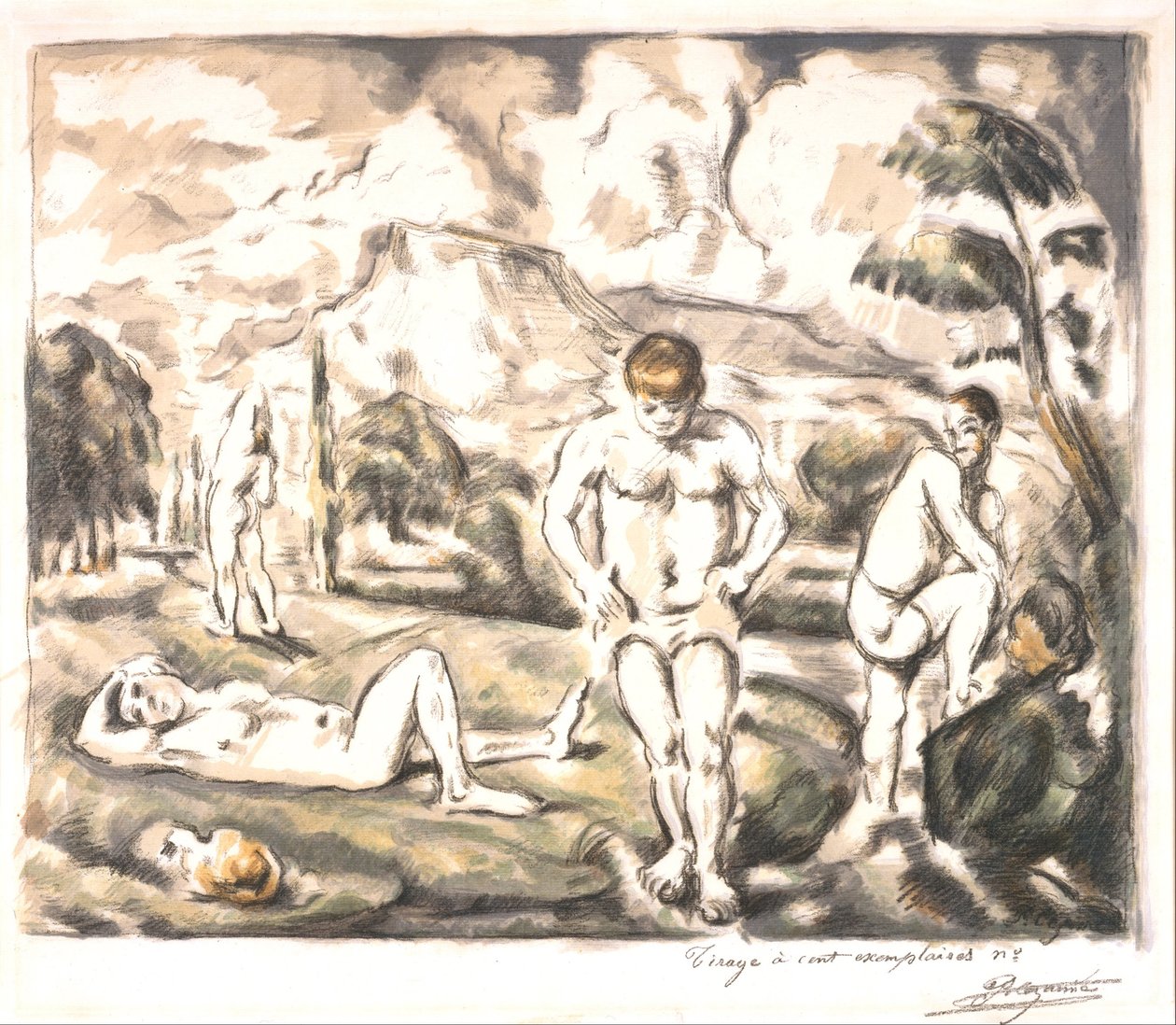 Büyük Yıkananlar by Paul Cézanne