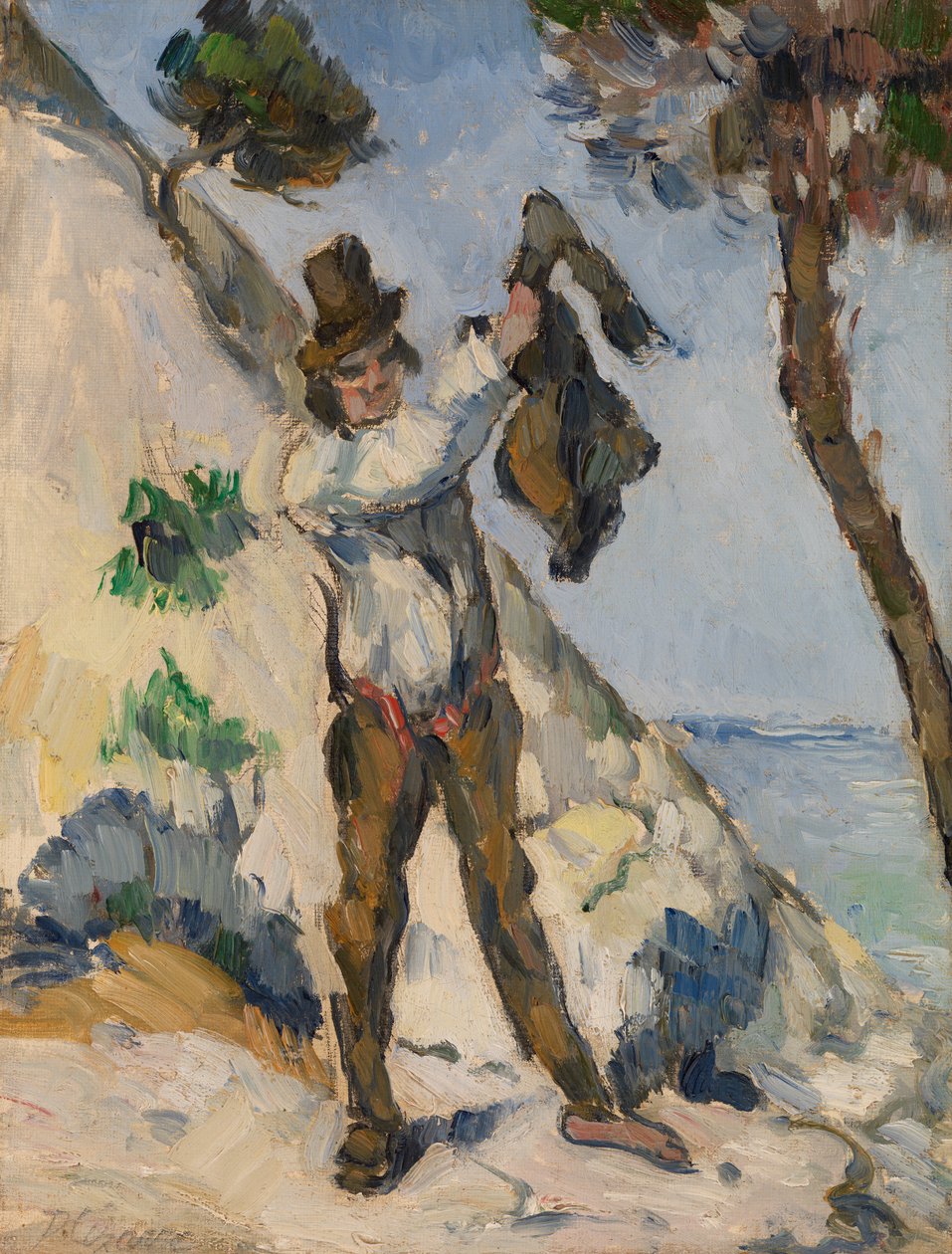 Yelekli Adam, 1873 dolayları by Paul Cézanne