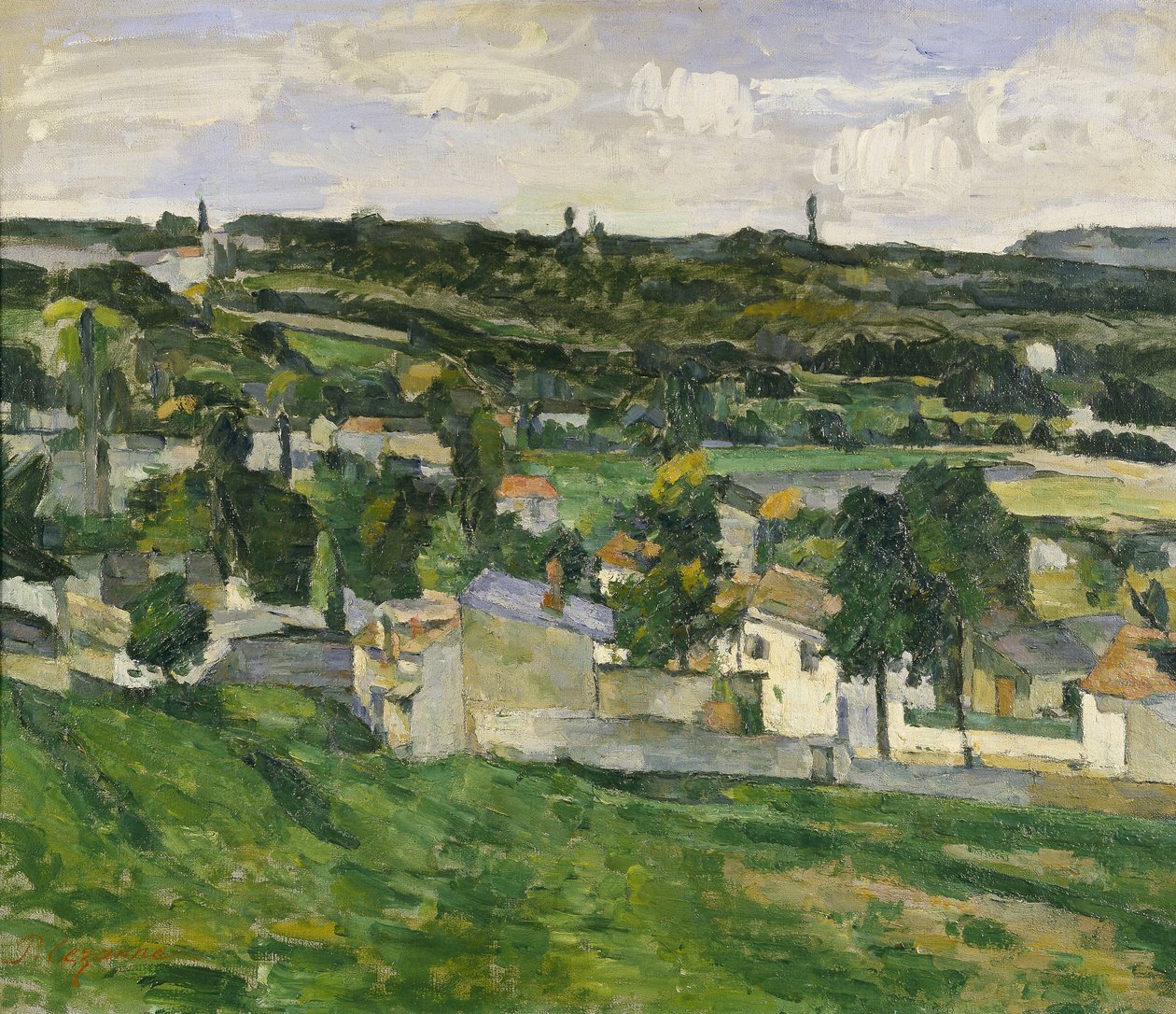Auvers-sur-Oise yakınlarında, 1880 dolayları by Paul Cézanne