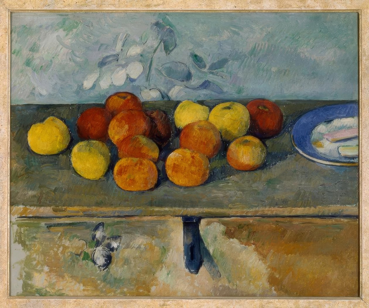 Elmalar ve kurabiyeler by Paul Cézanne
